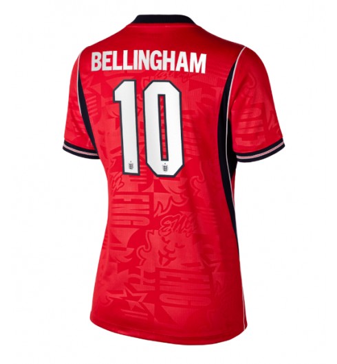 Anglie Jude Bellingham #10 Venkovní Dres pro Dámské MS 2026 Krátký Rukáv Anglie Jude Bellingham #10 Venkovní Dres pro Dámské MS 2026 Krátký Rukáv